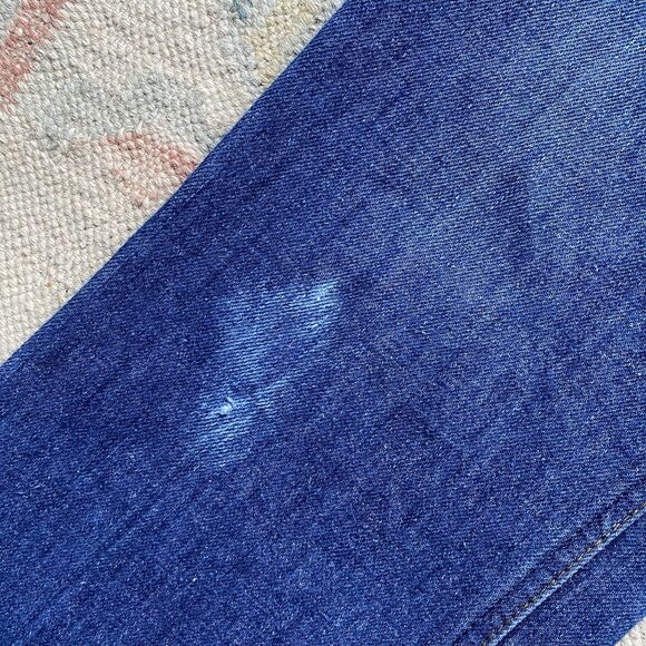 Vintage 70s Levi’s 517 0917 32x29 Blue Jeans Bootcut Flare 1978 Talon Orange Tab - Picture 9 of 13